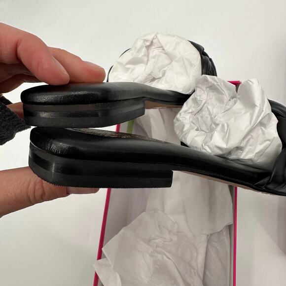 VINCE CAMUTO New in Box Antonni Black Leather Slide Sandal //  6.5 - Picture 14 of 14